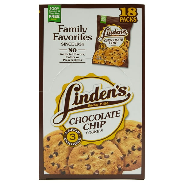 ワンピース CHOCOCHIP COOKIE 18 Linden's Chocolate Chip Cookies, 1.8 oz., 18 pk. - Samsclub.com