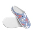 thumbnail image 3 of Daiia Cartoon Poodle Dog Print Women’s Fuzzy Slippers Memory Foam Lightweight House Shoes Cozy Loafer Flannel House Shoes-35/36, 3 of 7