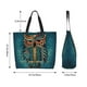thumbnail image 5 of Disketp Owl In Blue Bolsa Tote Estampada para Mujer, Bolso de Hombro y de Mano para Compras y Viajes, 5 of 8