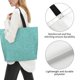 thumbnail image 3 of Easygdp Teal Green Glitter Bolsas Tote para Mujer, Bolsos de Hombro para Viaje, Bolsos de Mano de Gran Capacidad para Compras y Trabajo, 3 of 8