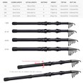 thumbnail image 4 of CAROOTU Telescopic Fishing Rod Portable Small Short Sea Pole Sea Fishing Tools Sea Saltwater Freshwater For, 4 of 7