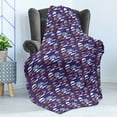 thumbnail image 4 of Animals Soft Flannel Fleece Throw Blanket, Sleeping Seal Deer Donkey Camel Zebra Bear Kangaroo Walrus, Cozy Plush for Indoor and Outdoor Use, 60" x 80", Indigo Multicolor, by Ambesonne, 4 of 5