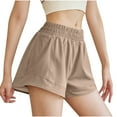 thumbnail image 2 of TNDBKQWR Shorts pour Femmes pour l'Été Shorts de Randonnée pour Femmes avec Poches Shorts de Course pour Femme Offres de Shorts d'Été Solde (Kaki, TG), 2 of 9