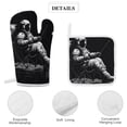 thumbnail image 4 of Funny Astronaut Oven And Pot Holders Sets, Heat Resistant Pads Kitchen Decor for Cooking Baking BBQ Grilling, Christmas Kitchen Gifts, 4 of 6