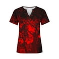 thumbnail image 4 of HKEJIAOI T-Shirt à Manches Courtes Col Rond Imprimé Graphique Halloween pour Women Re-5 2TG, 4 of 5