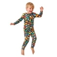 thumbnail image 5 of Leey-World Halloween Pajamas Girls Pajama Set Long Sleeve Top Long Pants Pajamas Kids Halloween Cute Pattern Pj Sets Sleepwear, 5 of 9