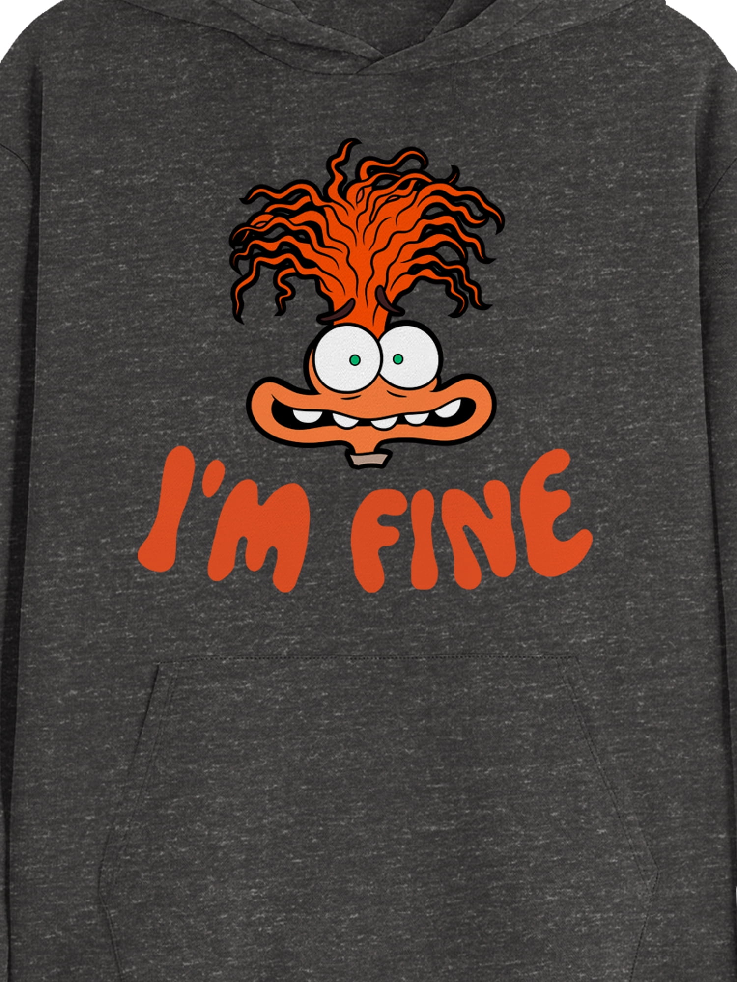 Inside Out, Men's & Big Men's Graphic Hoodie, Anxious Anxiety, Sizes XS-3XL