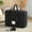 Black, variant on Travel Duffel Bag, Multi Functional Waterproof Foldable Extra Large Handbag, 14.6x5.1x11.8 Inch Carry on Luggage Bag, Clothes Moving Luggage Storage Bag for Women and Men (Gray)
