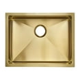thumbnail image 4 of Rivage 23 x 18 Stainless Steel, Single Basin, Undermount Kitchen Sink, Gold, 4 of 10