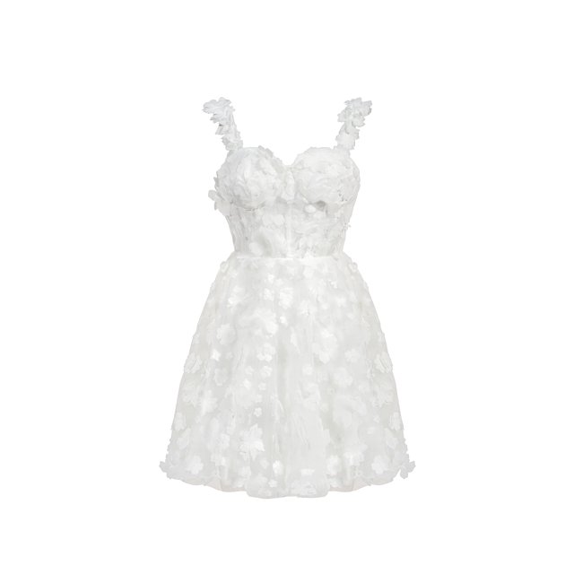 Minivestido Bellabarnetten Lali sin mangas con flores