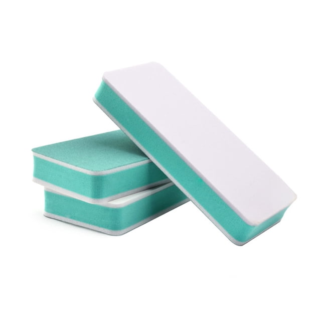 5 piezas de esponjas lavables de dos vías para pulir uñas, limas de uñas, pulidores de uñas y bloques de lijado