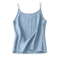 thumbnail image 2 of WHEANG Women's Cotton Linen Sleeveless Tank Top, Lightweight Oversized V Neck Casual Waistcoat, Keeps Cool All-Day Comfort Trendy Daily Outfits Summer Tops for Women(Color Blue Size S), 2 of 4