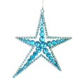 thumbnail image 1 of Vickerman M189012 6 in. Turquoise Jewel Metal Sea Star Ornament  3 per Bag, 1 of 1
