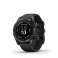 thumbnail image 1 of fenix 7 Pro Saph Solar, Crbn Gry DLC Ti w/Black Band Garmin fenix 7 Pro, 1 of 8
