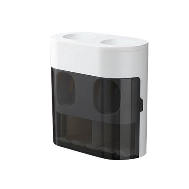 Wosthever Exprimidor de de ABS, dispensador Universal sin perforaciones montado en la pared a prueba de humedad, soporte para Juegos de accesorios de baño