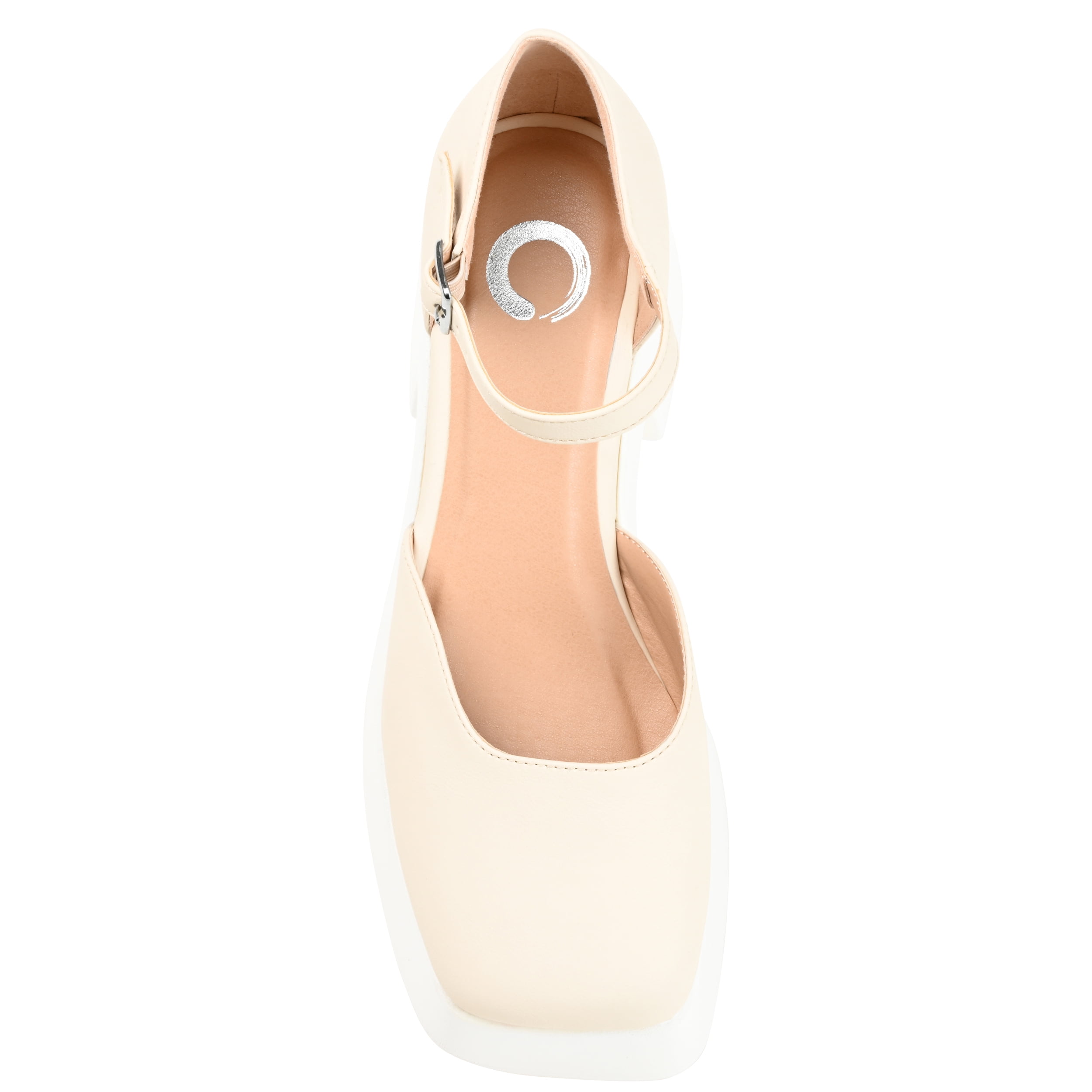 Journee Womens Lizaa Square Toe Ankle Strap Sporty Platform
