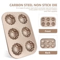 thumbnail image 5 of LOLIPPYY Non-Stick Golden Carbon Steel Banana-Shaped Cake Mold with 6 Even Shell Cavities for Perfect Baking, 5 of 8