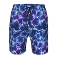 thumbnail image 3 of Fotbe Blue Lightning1 Trajes de Baño Estampados para Hombre, Shorts de Verano de Secado Rápido, Ropa de Playa, Bañadores-Medium, 3 of 6