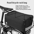 thumbnail image 4 of Greeniant Bolsa para sillín de bicicleta, multifunción, resistente al agua, bolsas para bicicleta Farway, bolsillos con cremallera en el hombro, Mochilas de mochilero Greeniant OD028685-01, 4 of 6