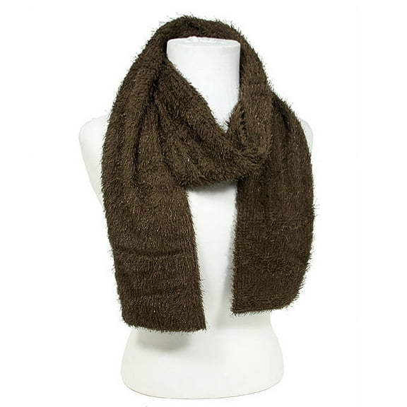 Scarf - Chenille -Brown Color - SF-S1325BN