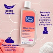CLEAN & CLEAR Essentials Deep Cleaning Oil-Free Toner 8 oz (Pack of 2)