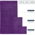 thumbnail image 3 of 100% Cotton Luxury Bathroom Towels Set, Quick Dry,, Purple, 3 of 7