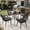 Gray/Black, variant on AVAWING 5 Piece Patio Dining Set, Wicker Outdoor Furniture Set w/Glass Table (Black, Square)