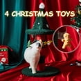 thumbnail image 4 of Poste Rascador para Gatos con 4 Peluches Colgantes Árbol para Gatos Definitivo de 3, 4 of 7