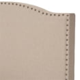 thumbnail image 4 of Bowery Hill Contemporary Twin Bed in Beige in  Linen Fabric, 4 of 6