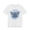 Ash, variant on Winged Skull Graphic Tee | Blue Skull with Wings, Radiant Burst