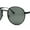 Black - Green, variant on Round Victorian Metal Engraved Rim Hipster Boho Fashion Sunglasses All Black