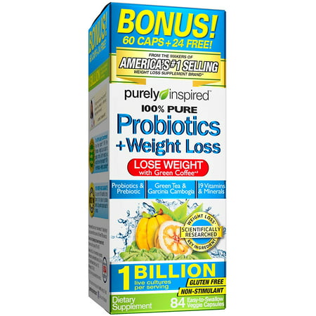 Purely Inspired Probiotics & Weight Loss Supplement, 84 (Best Vegetarian Diet For Weight Loss India)