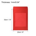 thumbnail image 2 of Unique Bargains A4 Clear Single Sided Mailing Photos Full Face Window Envelopes, Red 10 Pack, 2 of 5