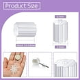 thumbnail image 2 of 2000pcs Clear Plastic Rubber Safety Earring Backs Soft Silicone Ear Nut Stoppers Replacement 2.5x3.5mm for Fish Hooks Earring Post Studs, 2 of 5