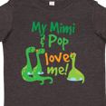 thumbnail image 4 of Inktastic Mimi and Pop Love Me Grandson Dinosaur Boys Toddler T-Shirt, 4 of 5