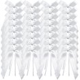 thumbnail image 1 of White Wedding Car Bow, 100 Pcs Wedding Car Decoration, White Satin Car Decoration, Wedding Ribbon Bow, Wedding Car Ribbon, For Wedding, Bouquet, Chris, 1 of 5