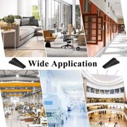 WEPSEN Heavy Duty Wedge Doorstop Rubber Door Stopper for Residential and Commercial Use, Black, 4.8 in. x 2.2 in. x 1.3 in., 4 Pack