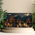 thumbnail image 4 of License Plate, Nighttime Pagoda Scenery Decorative Front,Personalized Stainless Steel License Plate Cover For Men Women,12.2" X 6.2", 4 of 6