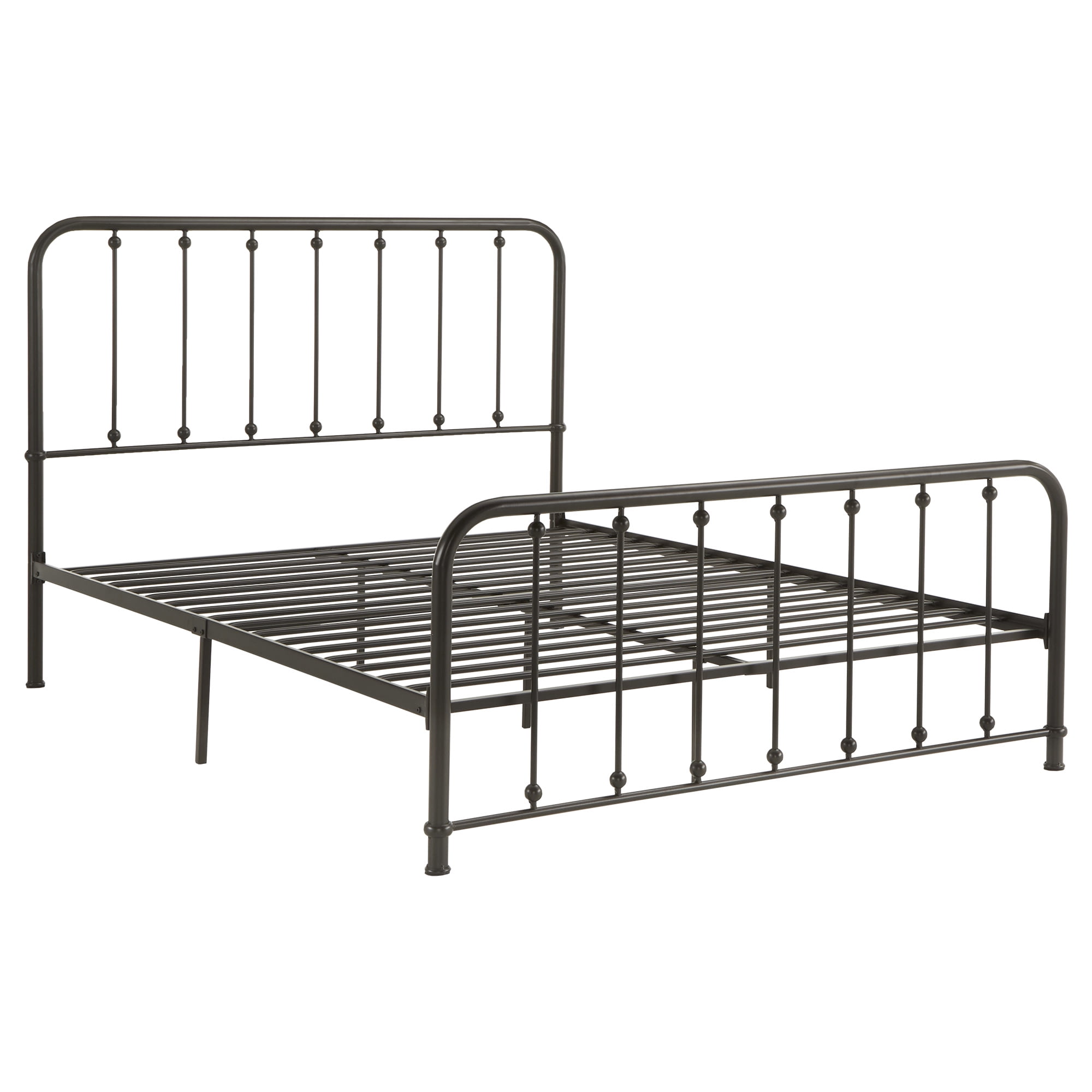 Weston Home Montgomery Spindle Metal Platform Queen Bed, Antique Dark Bronze