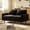 Black, variant on BedLuxury 68” Studio Loveseat Couch with Wide Armrests, Modern Small Sofa with Wood Legs for Small Space and Living Room, Black