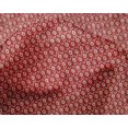 thumbnail image 4 of oneOone Silk Tabby Red Fabric Geometric Bandhani Craft Projects Decor Fabric Printed By The Yard 42 Inch Wide, 4 of 4
