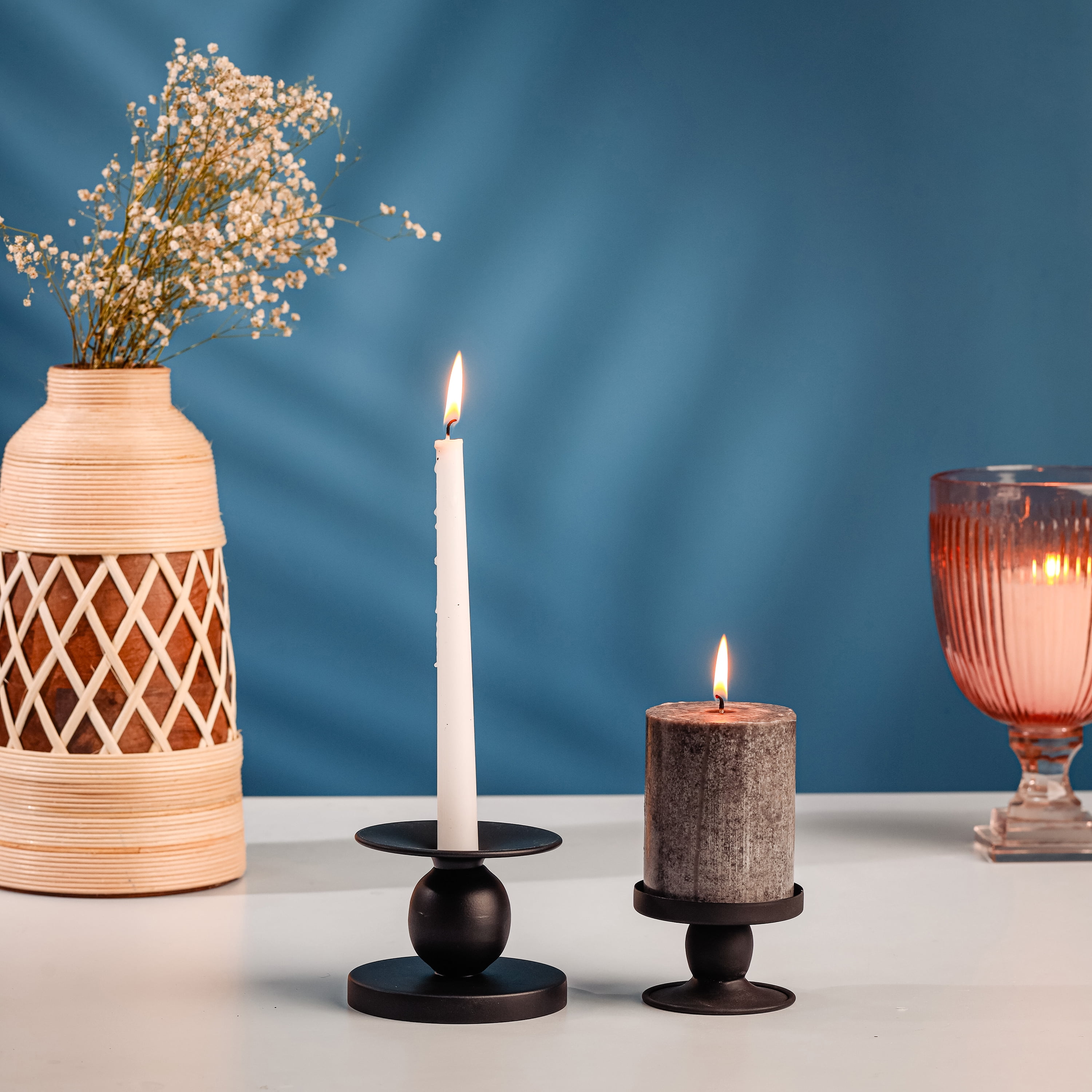 Mainstays 3.25 inch Flipable Candle Holder, Black - Walmart.com