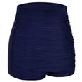 thumbnail image 5 of ELFINDEA Bikini Plus Size High Waist Bottoms Swim Briefs Beach Shorts Ruched Bottom Womens Swimsuits Dark Blue 2XL, 5 of 7