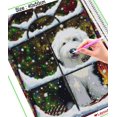 thumbnail image 3 of HOMFUN-pintura de diamante artesanal "Papá Noel de Navidad", bordado de diamantes de imitación cuadrados y redondos, estilo punto de cruz 5D, decoración del hogar, 3 of 4