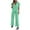 Green, variant on qolati Womens 2 Piece Outfits Summer Lounge Sets Button Down Short Sleeve Shirts Wide leg Pants Sets Tracksuits Loose Casual Comfy Pajama Sets