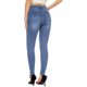 thumbnail image 2 of Pantalones de mezclilla cómodos, ajustados, elásticos, suaves y ajustados, cintura alta, para mujer, 142-azul 0, 2 of 5