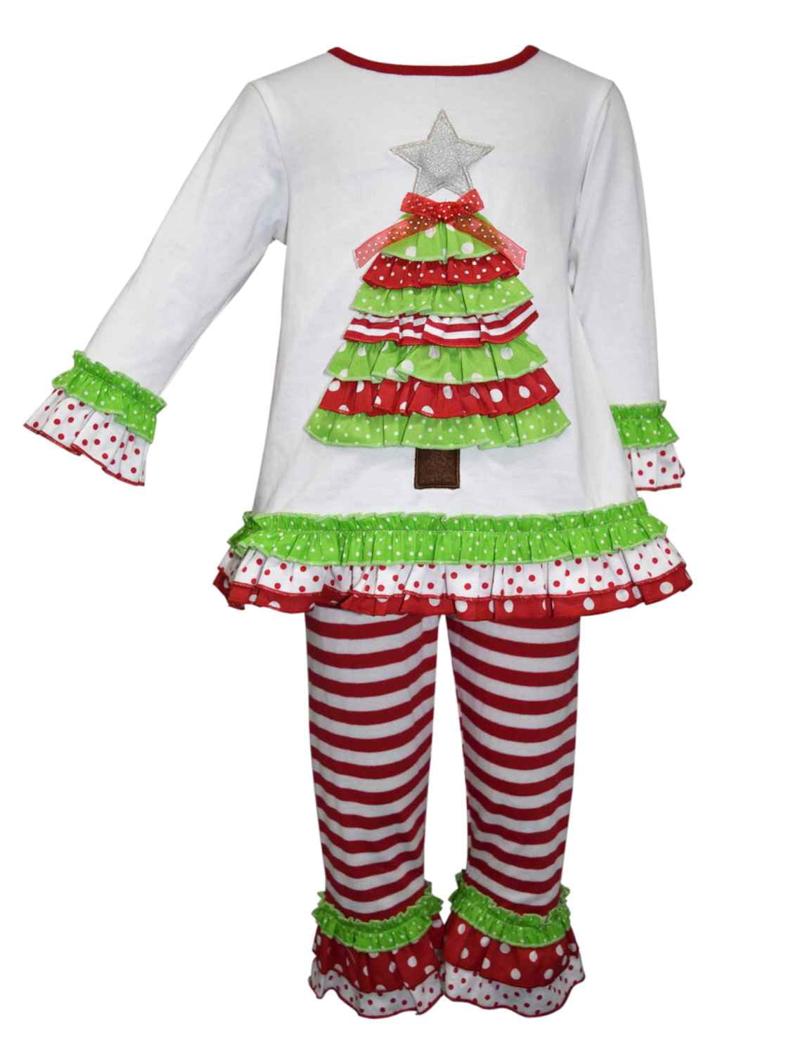 Toddler Girl Blueberi Boulevard Reindeer Holiday Christmas Red Set Size 3T