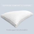 thumbnail image 5 of Elegant Comfort Diamond Stiched Premium Hotel Quality Quilted Goose-Down Alternative Plush Bed Pillows for Side Back & Stomach Sleepers, 2-Pack, Standard/Queen, White 2 Count, 5 of 5