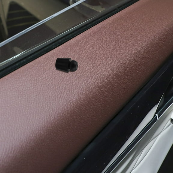 LULULION 50Pcs Black Rubber Door Stopper Buffer Cushions for Vehicle Door Damage Prevention