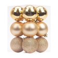 thumbnail image 2 of ¡Liquidación Total!, Adornos navideños de 6 cm, 12 piezas, bolas navideñas galvanizadas, juego de adornos navideños colgantes para árbol de Navidad Akmoler, 2 of 9